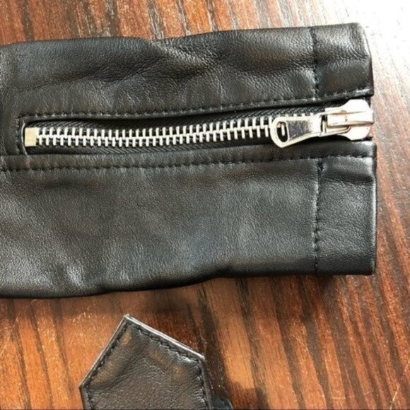 Be Edgy Sheepskin Leather Moto Jacket- Size Small - Picture 7 of 16